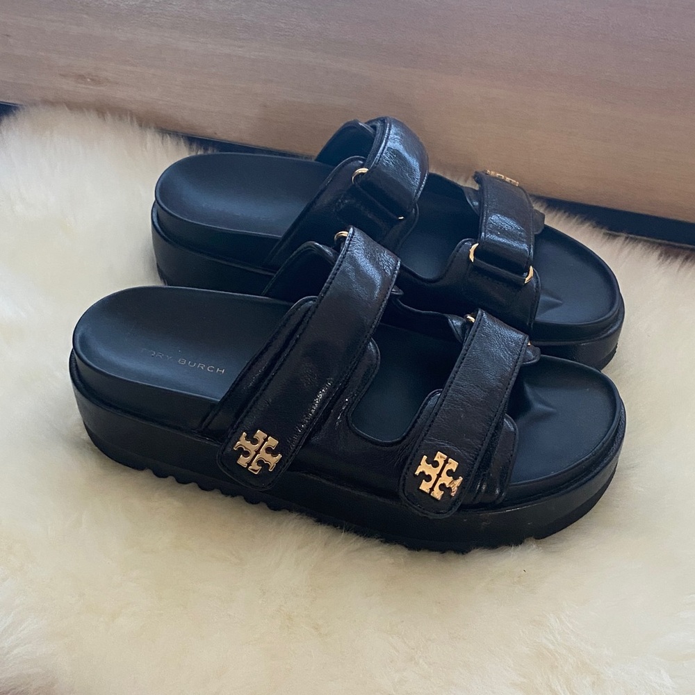 Tory Burch Black Platform Sandals